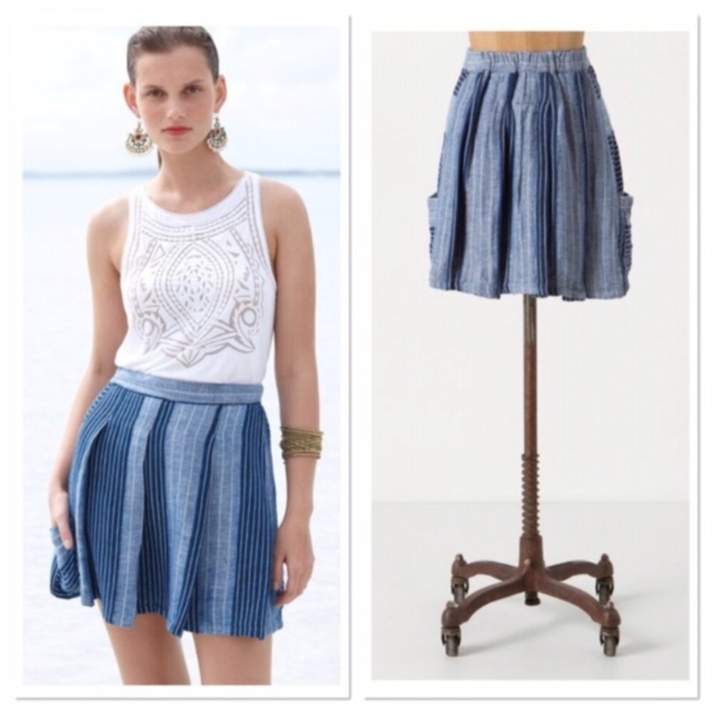 Blue Boro Pocket Skirt
